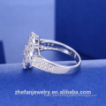 Zhefan's brass flower special design ring for women